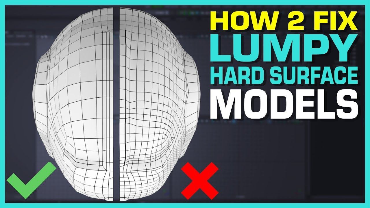 Maya Hard Surface Modeling Tutorial: Lumpy Surface Fix смотреть онлайн