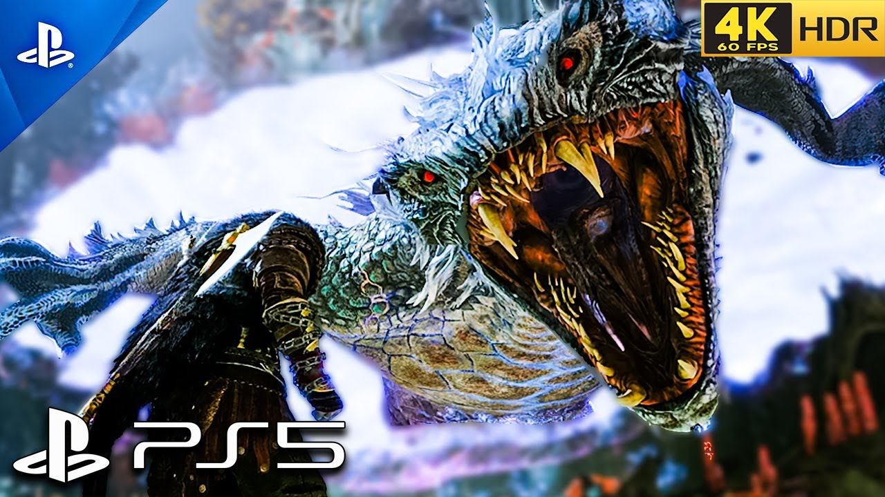 (PS5) GOD OF WAR RAGNAROK - Cloaked Kratos vs Nidhogg Boss | ULTRA Graphics Gameplay [4K 60FPS HDR] смотреть онлайн