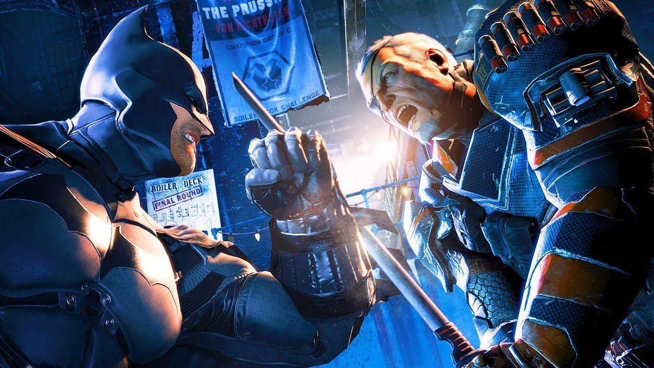 Batman Arkham Origins: Deathstroke Boss Fight ( Batman Vs Deathstroke ) 1080p 60fps смотреть онлайн