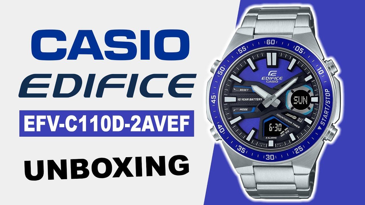Casio Edifice EFV-C110D-2AVEF Unboxing смотреть онлайн