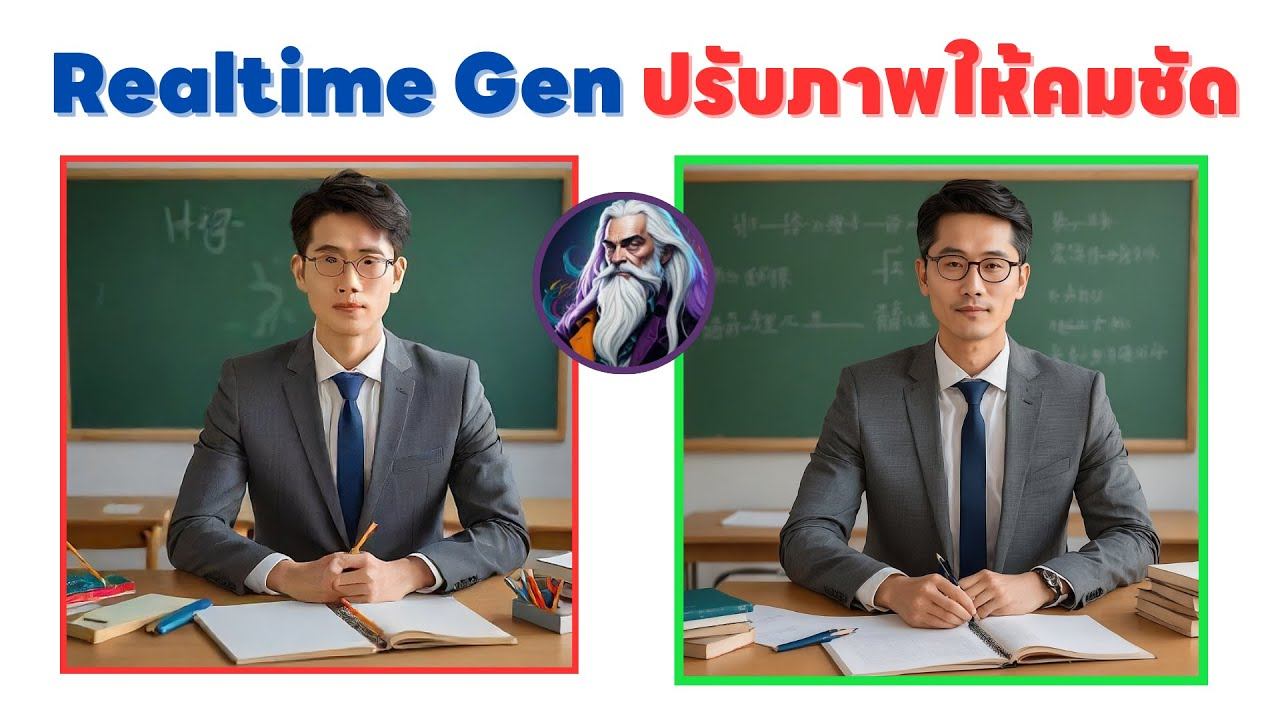 Realtime Gen ปรับภาพให้คมชัดขึ้น #ครูอุดรสอนonline смотреть онлайн