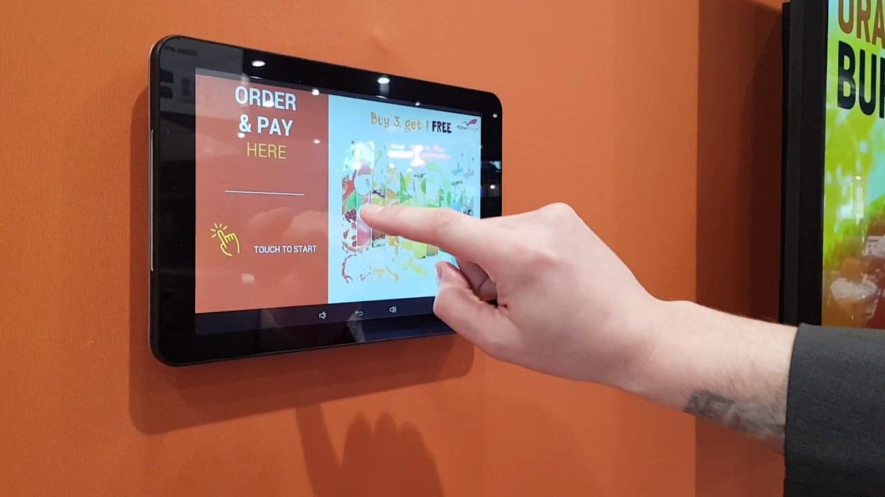 Philips touchscreen digital menu board ordering solution by NoviSign смотреть онлайн