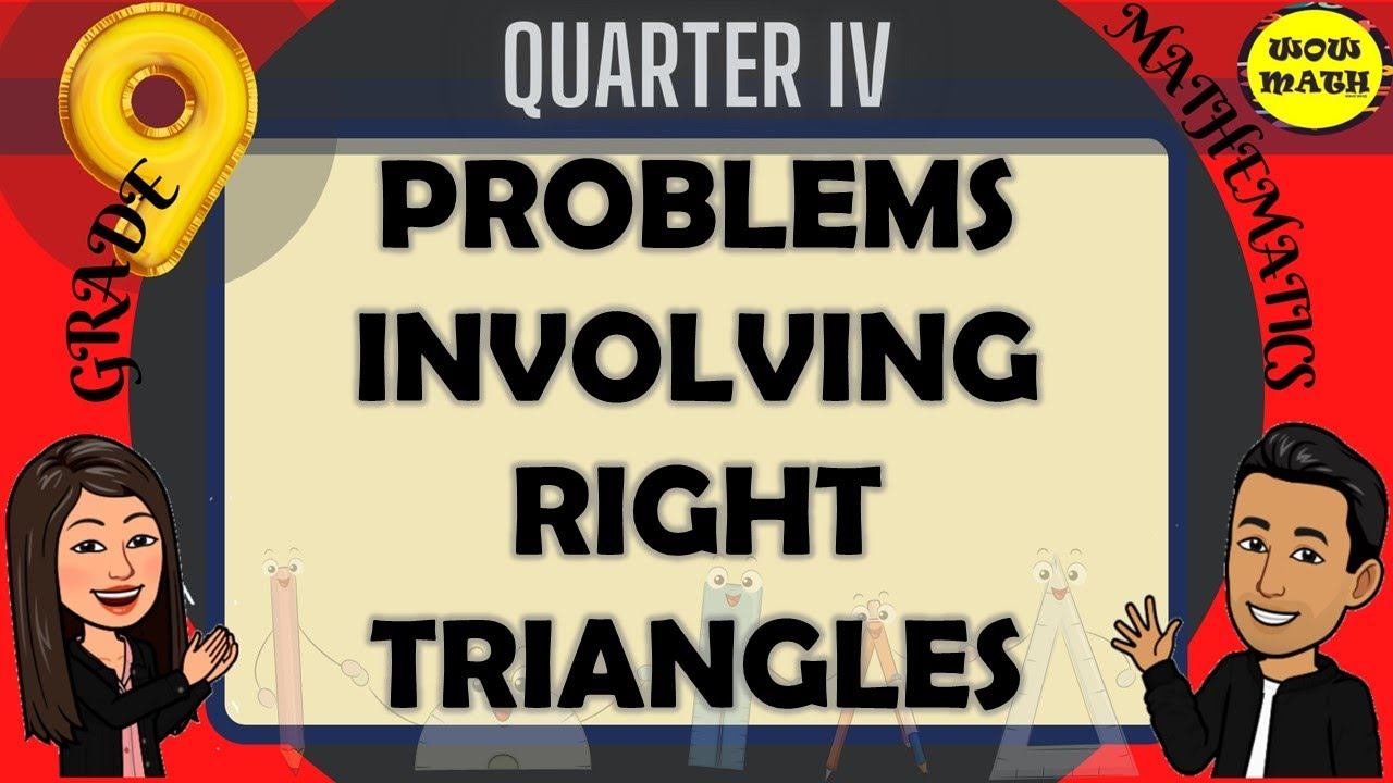 PROBLEMS INVOLVING RIGHT TRIANGLES || GRADE 9 MATHEMATICS Q4 смотреть онлайн