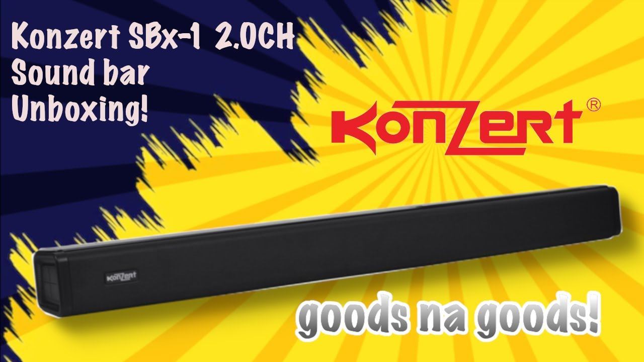 Konzert SBx-1 2.0 CH Soundbar Speaker Unboxing смотреть онлайн