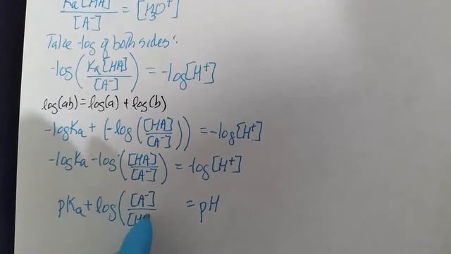 The pH and pOH version of Henderson-Hasselbalch equation for buffers смотреть онлайн