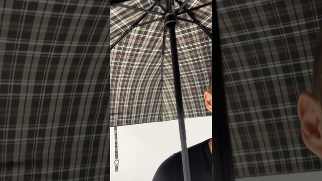 Зонт Мужской Flioraj Чёрный 3 сложения Автомат Антиветер Клетка 41023 FJ смотреть онлайн