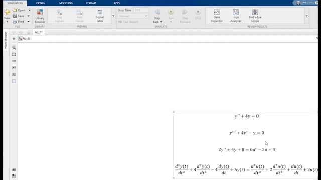 Как в MATLAB Simulink смоделировать структурную схему дифференциальных уравнения смотреть онлайн