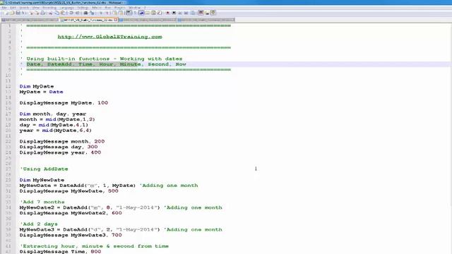 VB Scripting - Using Built-in Functions - Part 1 смотреть онлайн