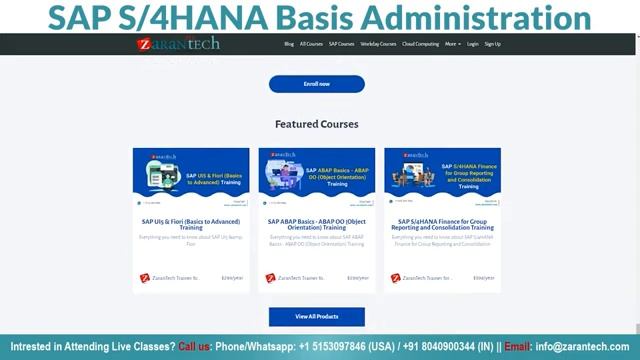 SAP S4HANA Basis Administration Full Course ZaranTech_1 смотреть онлайн