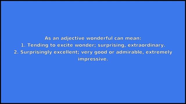 WONDERFUL - Meaning and Pronunciation смотреть онлайн
