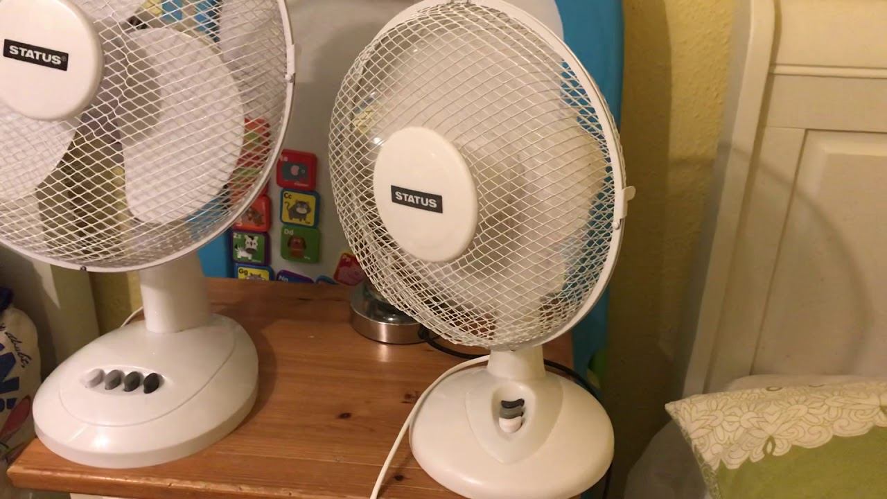 Status 9 inch oscillating white desk fan vs Status 12 inch oscillating white desk fan смотреть онлайн