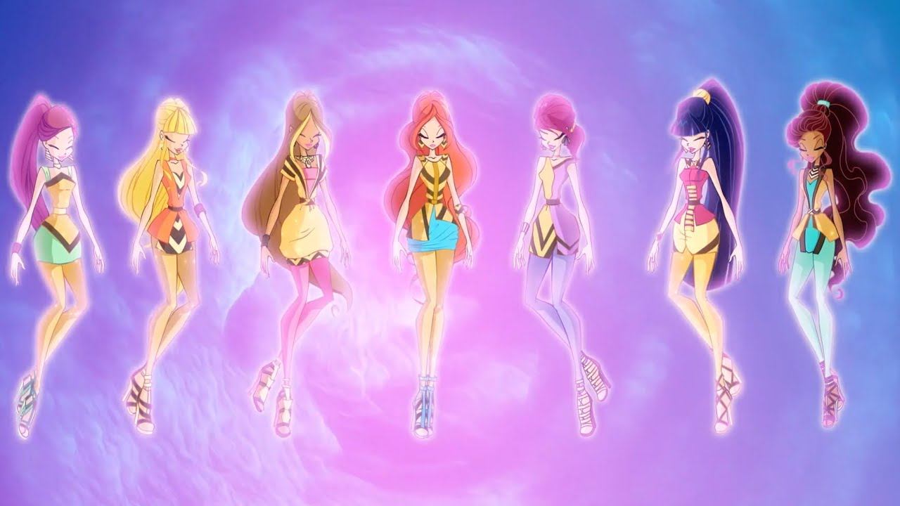 The Winx and Roxy travel back in time | Winx Club Clip смотреть онлайн