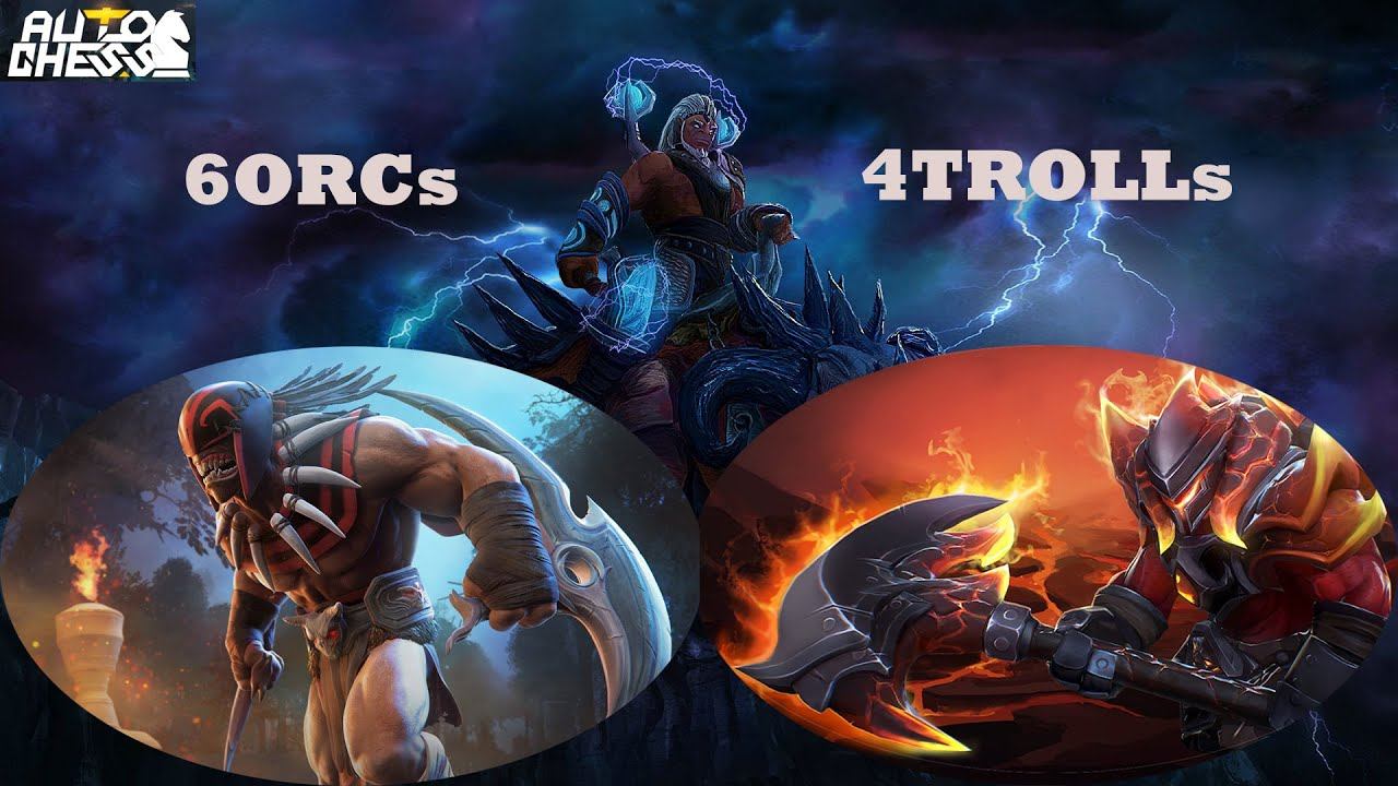 DOTA AUTO CHESS - 6 ORCS AND 4 TROLLS COMBO смотреть онлайн