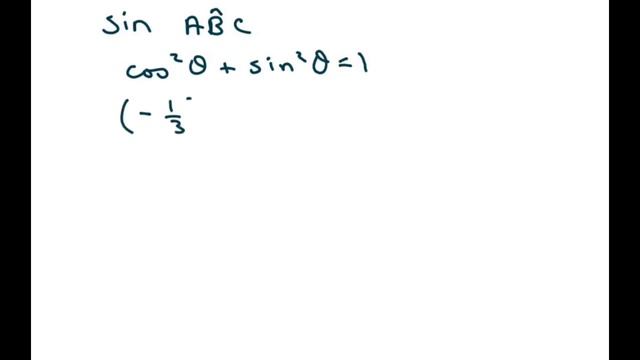 Find cos ABC and sine ABC given an obtuse angles triangle смотреть онлайн