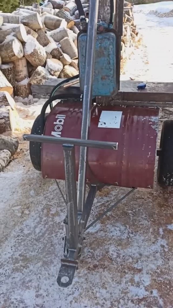 Обзор на вертикальный дровокол.