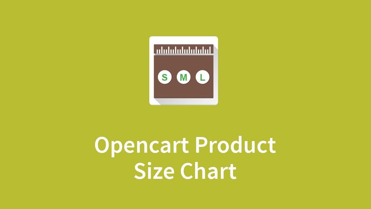 Opencart Product Size Chart смотреть онлайн