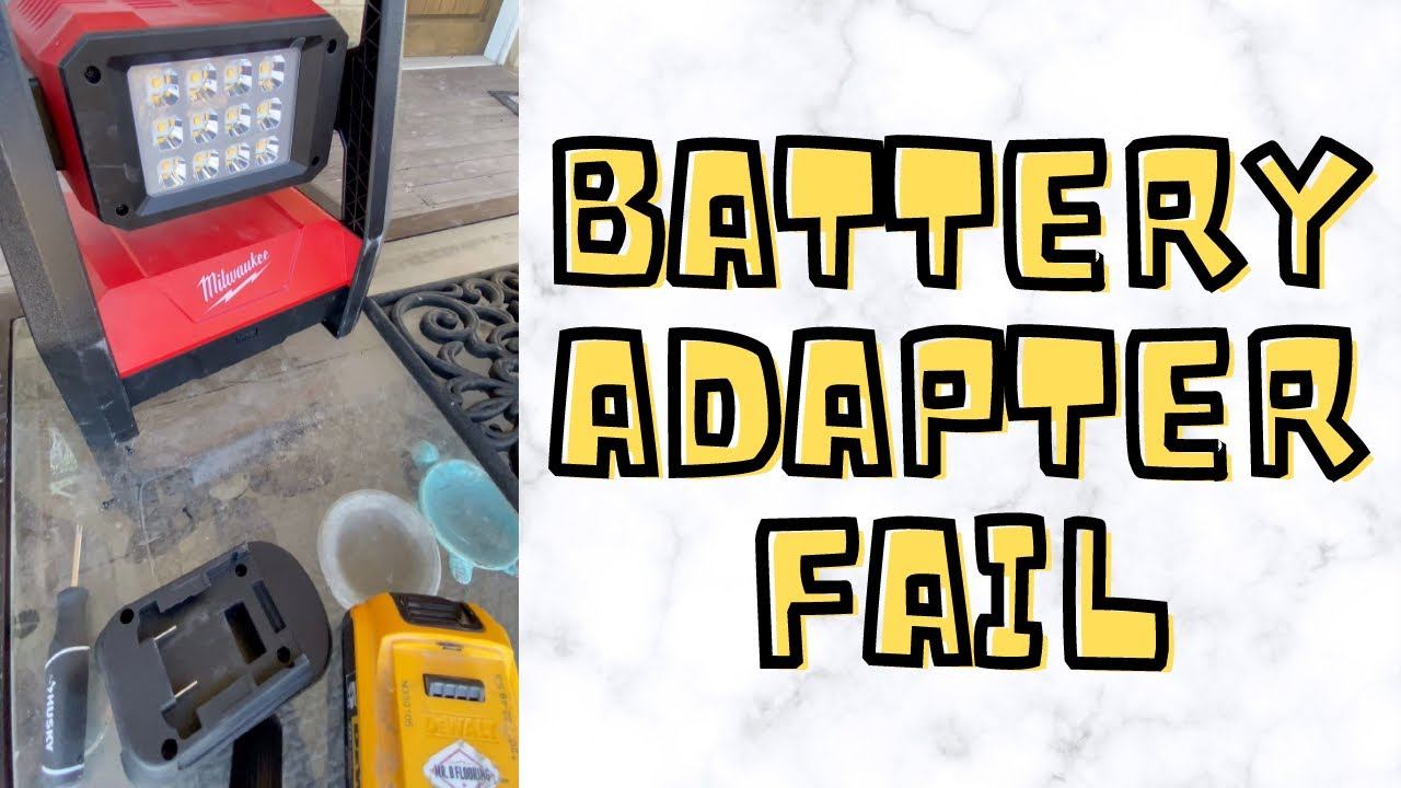 Battery adapter dewalt- Milwaukee WONT WORK!! смотреть онлайн