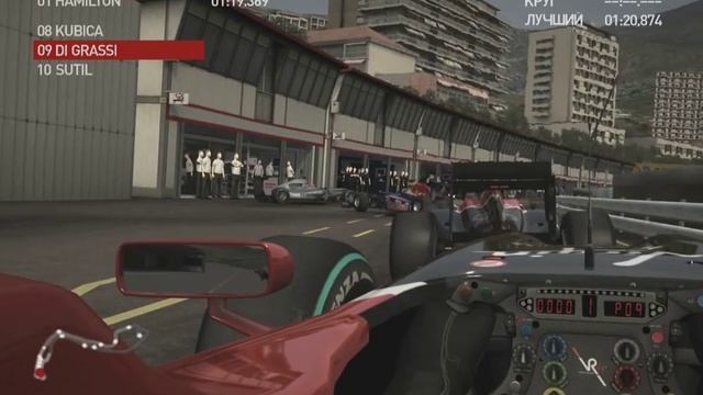 Пробка в боксы Монако (F1 2010) смотреть онлайн