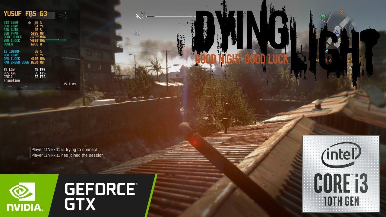 DYING LIGHT | GTX 1660 6GB + I3-10100F | 1080P MAX SETTING смотреть онлайн