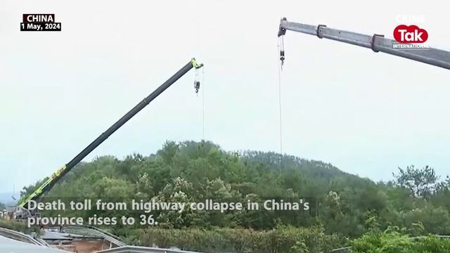 China highway collapse deaths jump to 48 as search continues amid rain |CrimeTakInternational смотреть онлайн