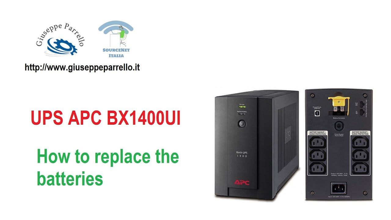 UPS APC BX1400UI - How to replace the batteries смотреть онлайн