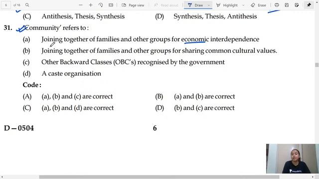 Solve NTA UGC NET 2004 Question Paper Live - Part 1 | AIM JRF 2021 Sociology | Antara смотреть онлайн