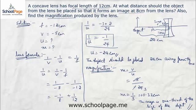 19 Numericals based on lens formula and magnification смотреть онлайн