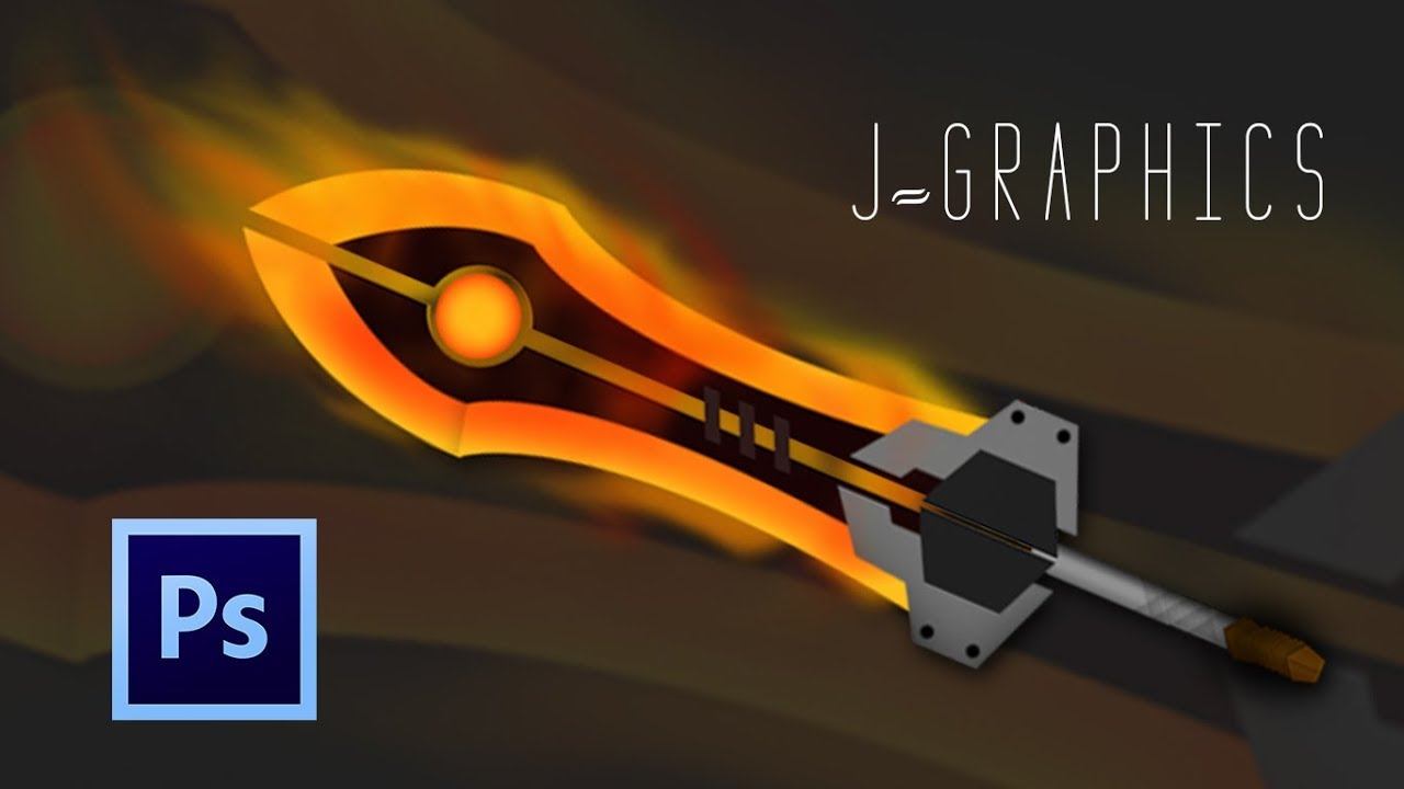 Weapon 2d Design in Photoshop смотреть онлайн