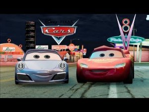 Neon Radiator Springs | Cars Movie Remake | BeamNG.drive