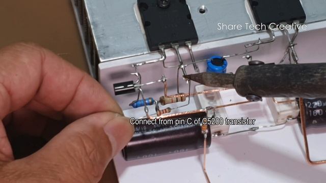 Build a Hybrid Amplifier Using 6J1 Vacuum Tubes With C5200 and A1943 transistor смотреть онлайн