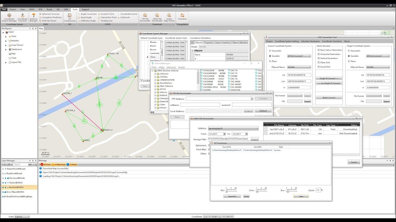 CHCNAV GNSS Static Data processing ,Using CHC Geomatics Office 2 فێرکاری پرۆسێس کردنی داتای ستاتی смотреть онлайн