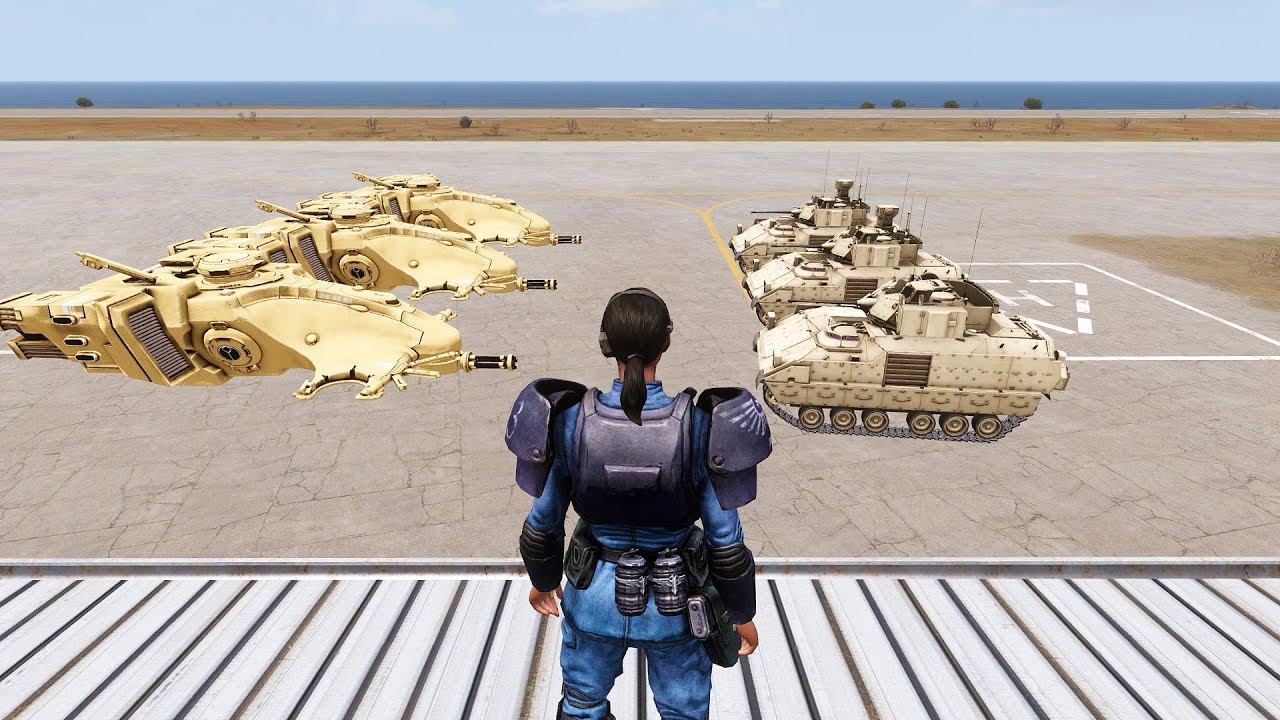 Tau Empire vs USA - NPC Battle - ARMA 3 смотреть онлайн