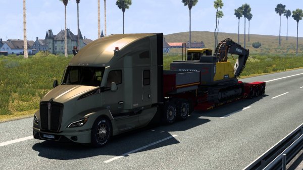 111 / ETS 2 1.52 / Kenworth T680 / Уже в Америке  / MARIO MAP.