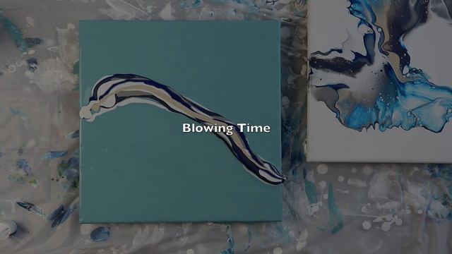 #75 Blue Duo : Swipe & Dutch Pour Together / Cool Fluid Art / Acrylic Pouring смотреть онлайн