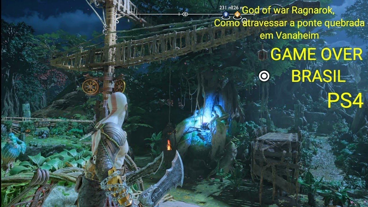 GOD OF WAR RAGNAROK, COMO ATRAVESSAR A PONTE QUEBRADA EM VANAHEIM GAMEPLAY PORTUGUES PT BR PS4 смотреть онлайн