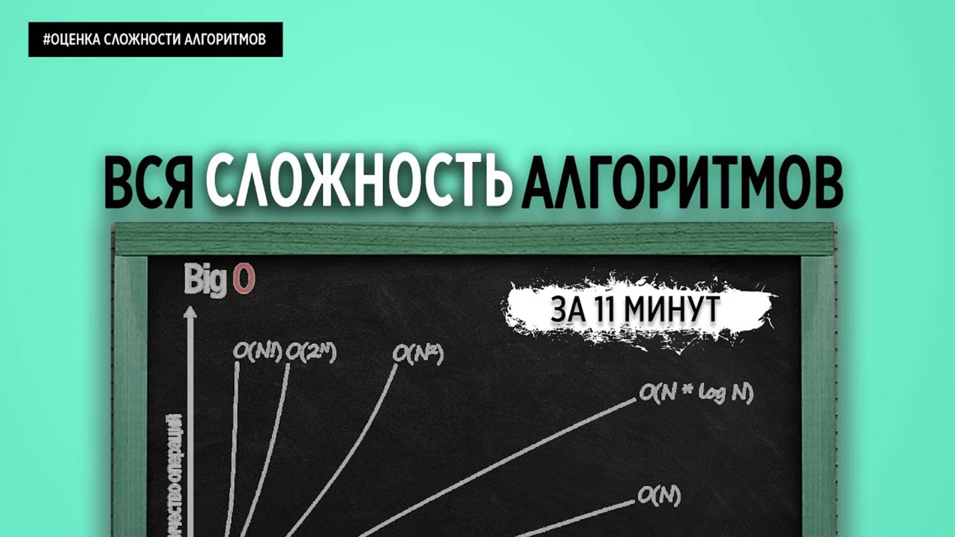 ВСЯ СЛОЖНОСТЬ АЛГОРИТМОВ ЗА 11 МИНУТ | ОСНОВЫ ПРОГРАММИРОВАНИЯ смотреть онлайн