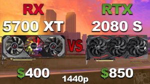 RX 5700 XT vs RTX 2080 Super | 1440p | Gaming Benchmarks
