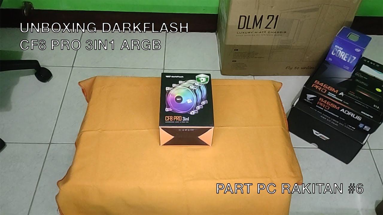 Unboxing Aigo DarkFlash Fan Casing CF8 PRO 3in1 ARGB смотреть онлайн