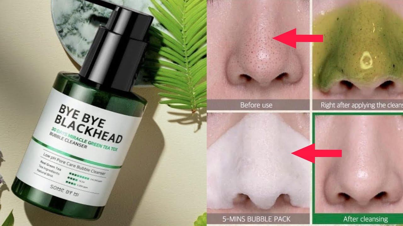 ওপেন পোরস, ব্ল্যাক হেডস , কালো দাগ দূর SOME BY MI BYE BYE BLACKHEAD BUBBLE CLEANSER смотреть онлайн
