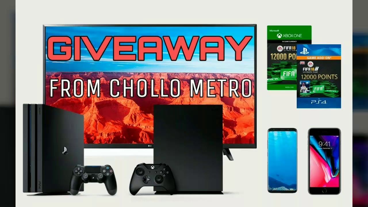 Win iPhone 8, Galaxy S8, Samsung TV, XBOX One X, PS4 Pro International Giveaway from Chollo Metro смотреть онлайн