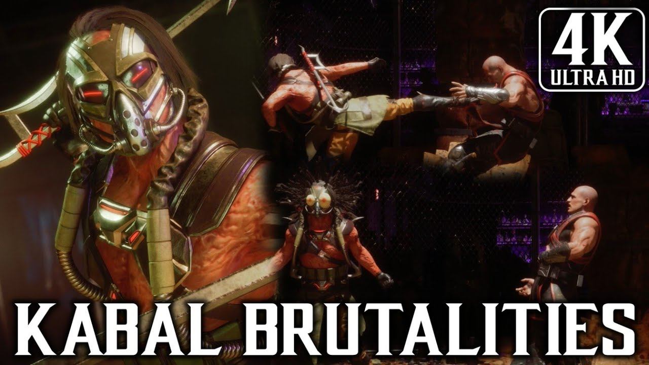 Mortal Kombat 11 Ultimate - All Kabal Brutalities - 4K HDR (60fps)