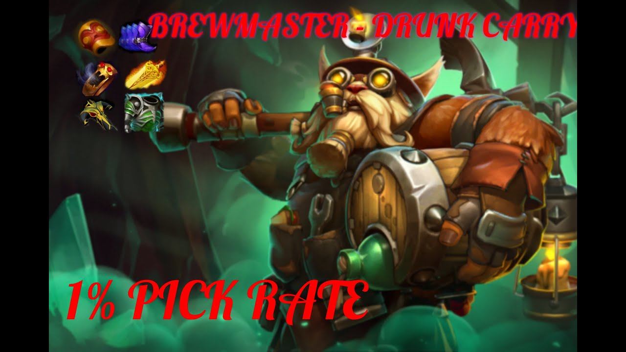 1% pick in DOTA 2 |BREWMASTER MID| Dota 2 Gameplay смотреть онлайн