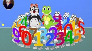 Считаем от 1   Учим цифры   Развивающие мультики   Уроки от Пинги и Кроки