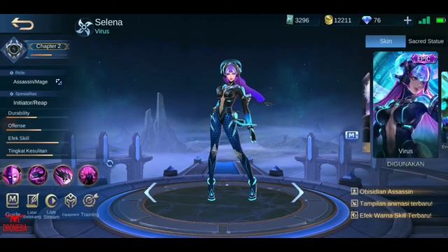 SKIN EPIC SELENA VIRUS TERSEDIA DI SHOP BURUAN смотреть онлайн