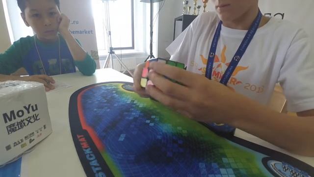 Rubik"s cube 3*3 official average 25.41. SPB summer 2018 смотреть онлайн