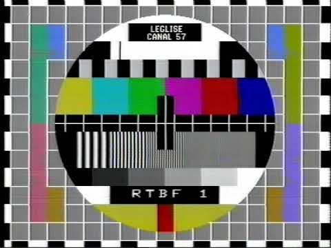 TV-DX RTBF 1 Testcard PM5544 Leglise Canal 57 15.10.1993
