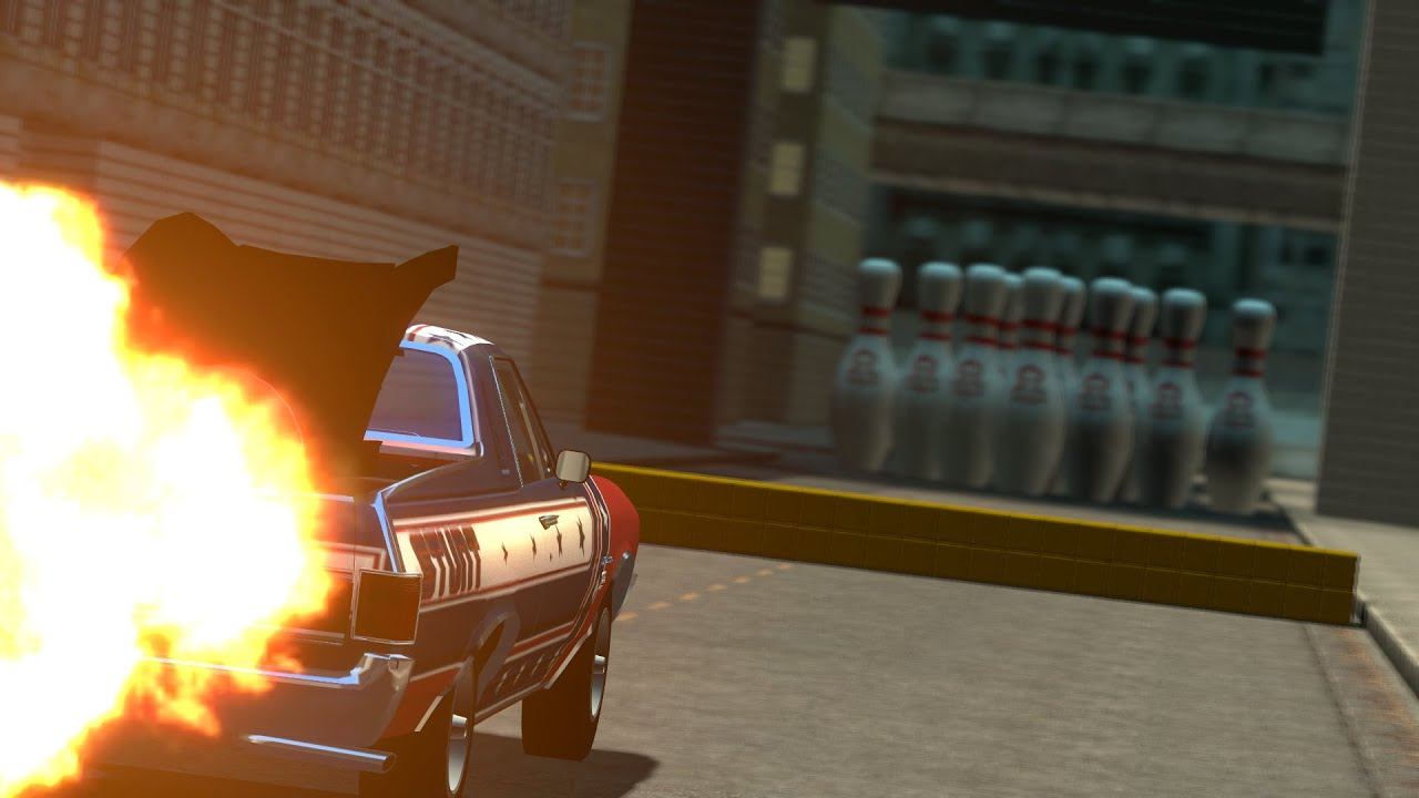Garry’s Mod Flatout Stunt Mode (Bowling) смотреть онлайн