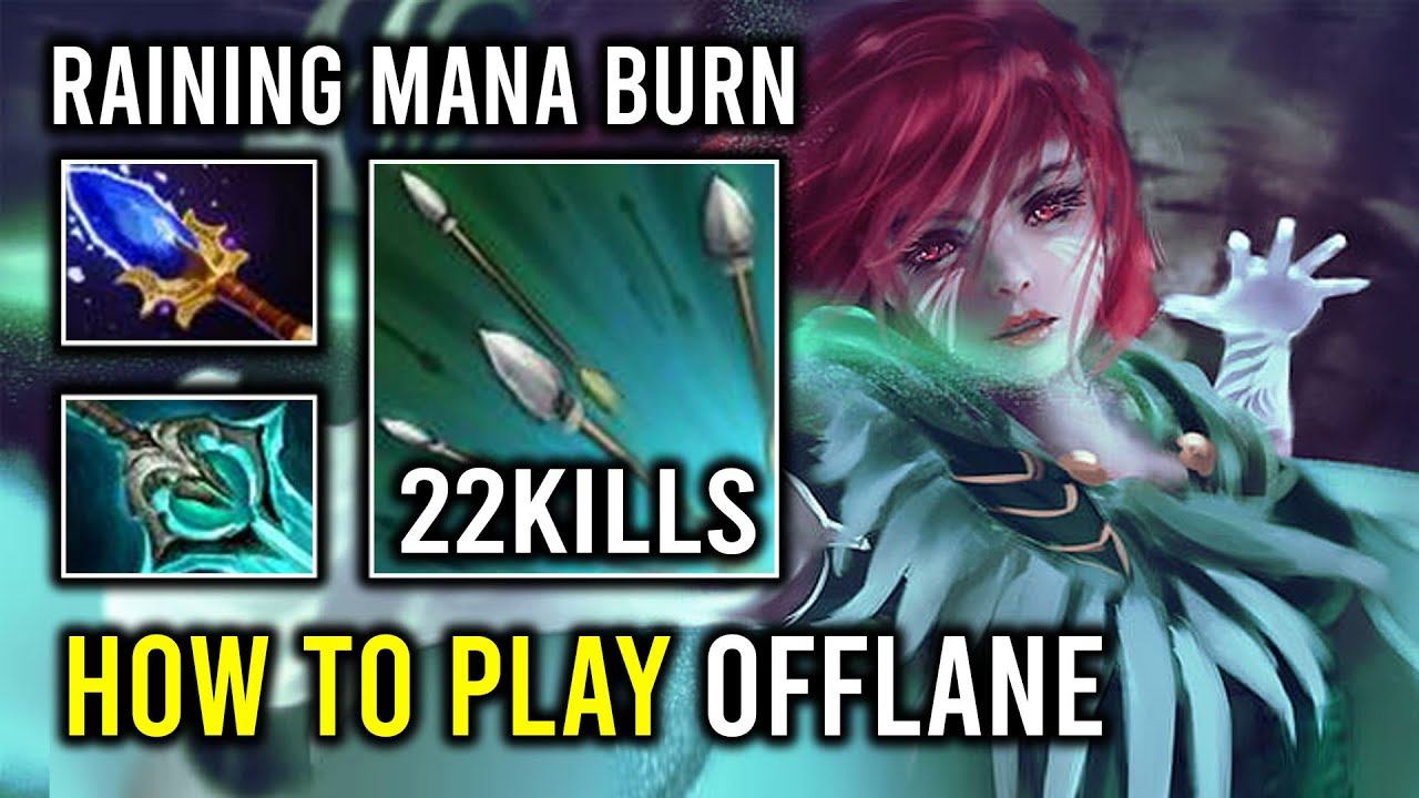 How to Play Offlane Windranger with Unlimited Mana Burn Raining Arrow 7.34e Dota 2 смотреть онлайн