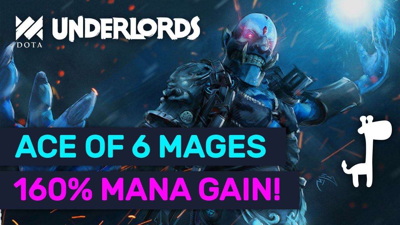160% MANA GAIN! Epic 6 Ace Mage Late Game Build! | Dota Underlords смотреть онлайн