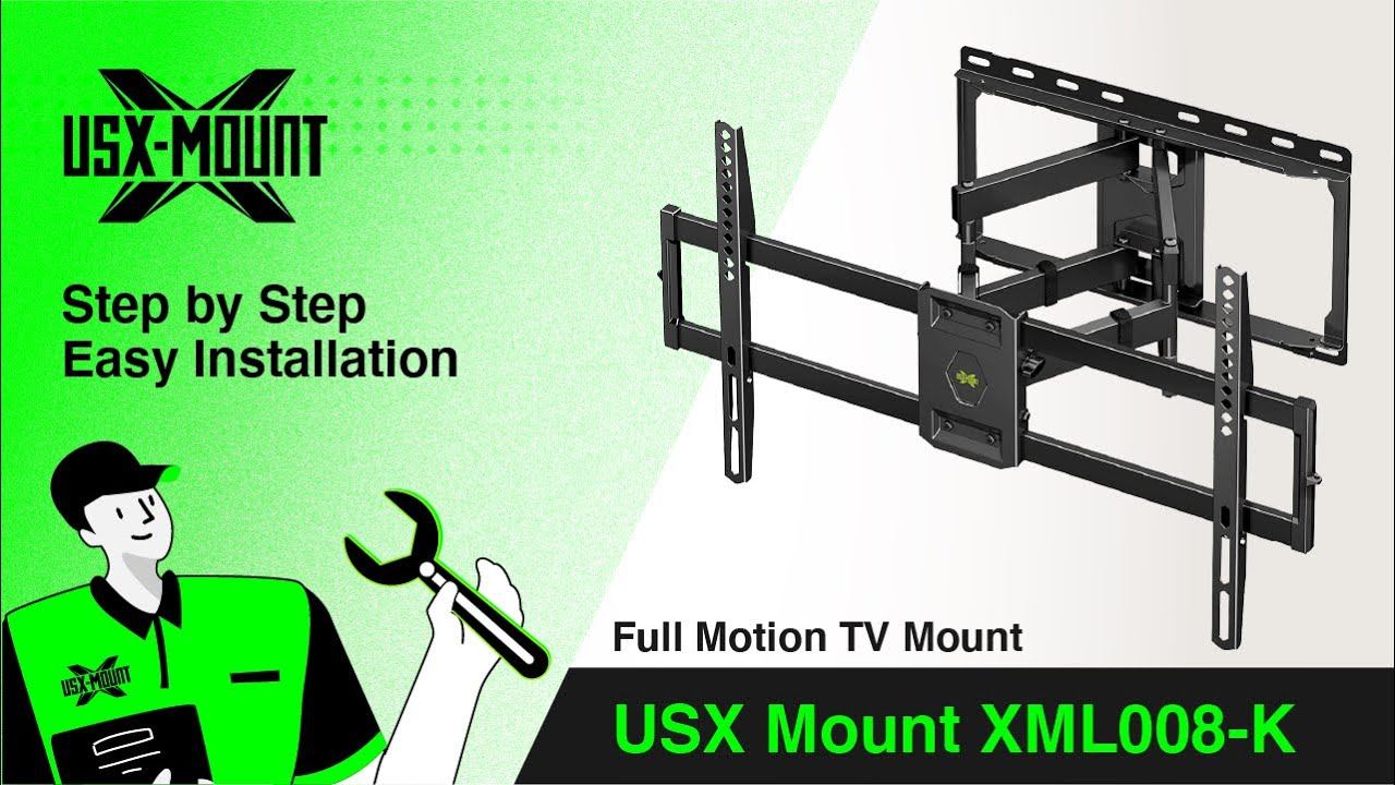 XML008-K USX Mount - Full Motion TV Mount | Installation (NEW VIDEO) смотреть онлайн